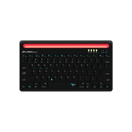 Alcatroz Xplorer Dock 1 Bluetooth Keyboard Black Red DOCK1BTBRED