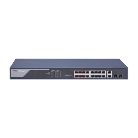 Hikvision 16-port PoE Fast Ethernet Unmanaged Switch DS-3E0318P-E