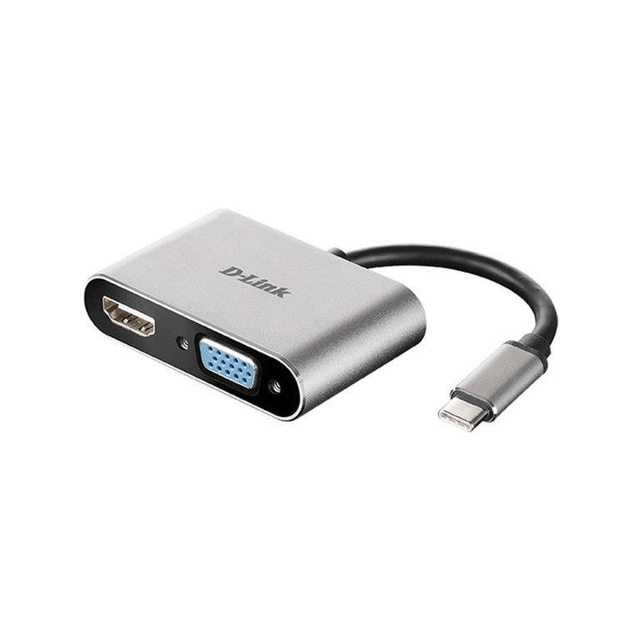 D-Link USB-C to HDMI and VGA Adapter DUB-V210