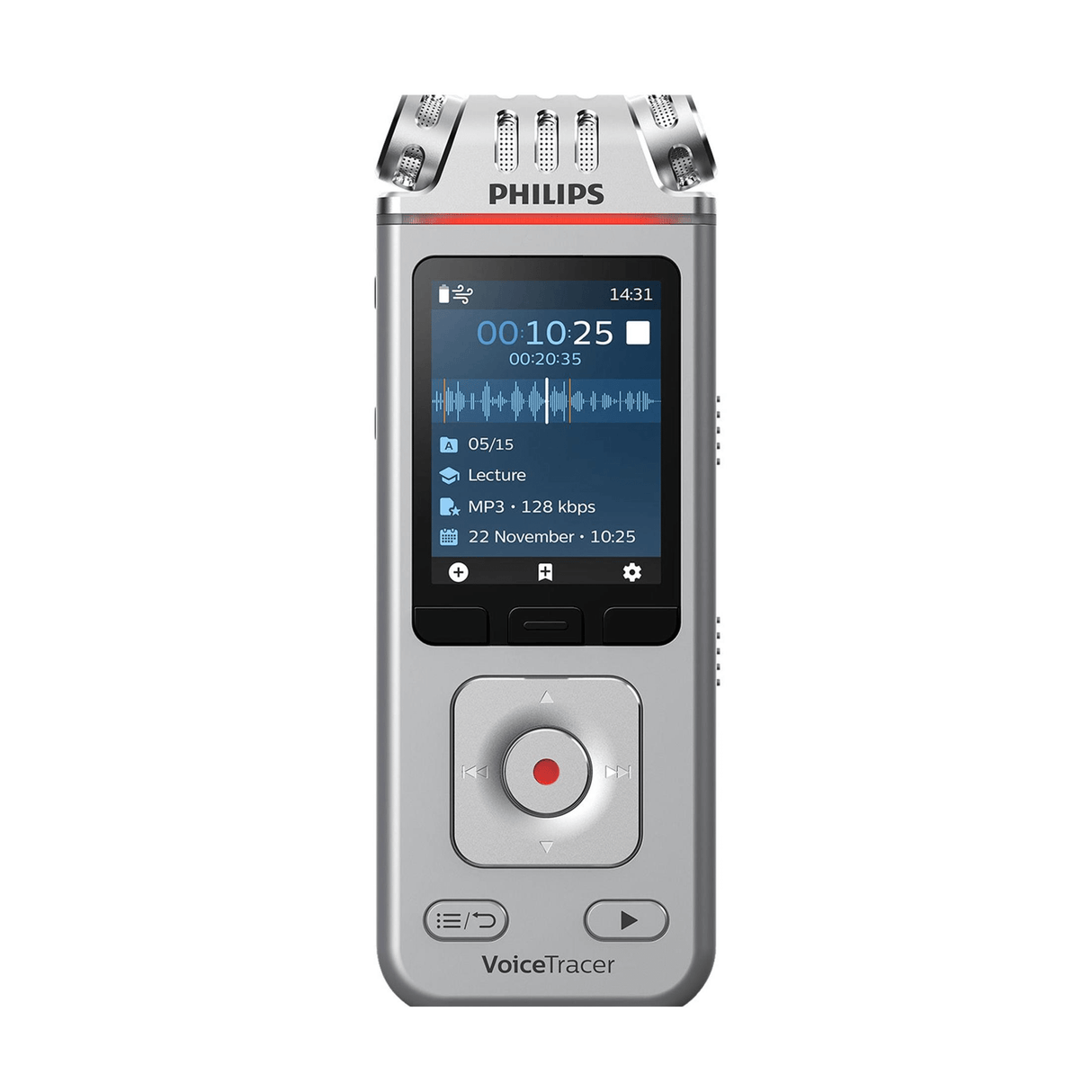 Philips VoiceTracer DVT4110/00 Digital Voice Recorder For Lectures and Interviews DVT4110