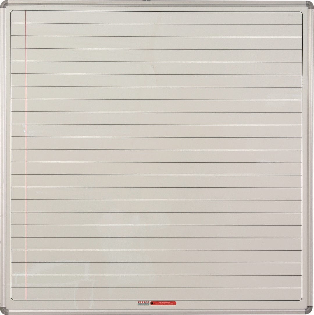 Parrot Educational Board Magnetic Whiteboard 1220x1210mm Lines 1 Side Swing Leaf Option B ED4152