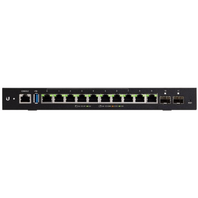 Ubiquiti EdgeRouter 12P Wired Router - Gigabit Ethernet Black ER-12P