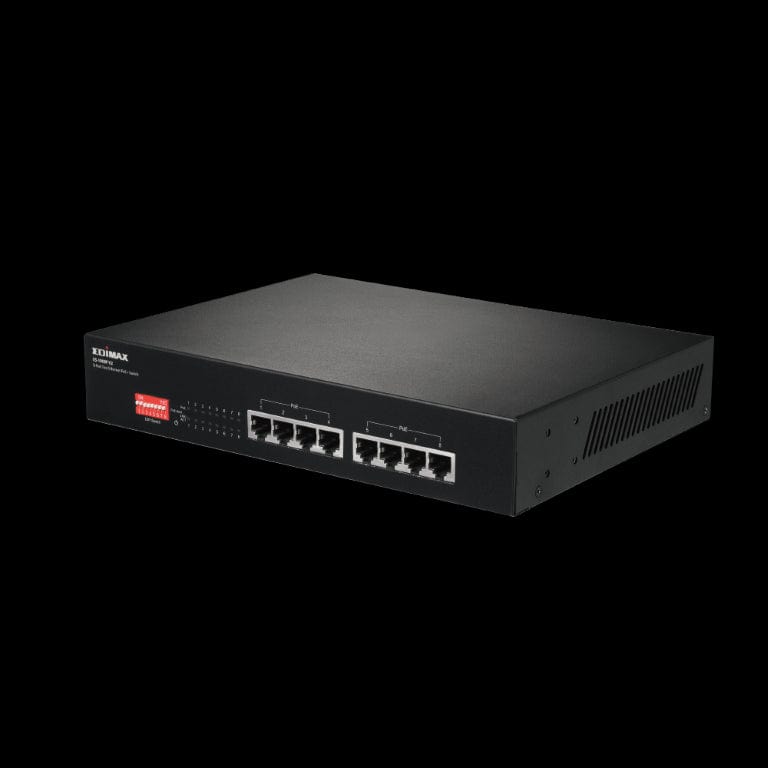 Edimax ES-1008P Long Range 8-port Fast Ethernet PoE+ Switch with DIP Switch ES1008PV2