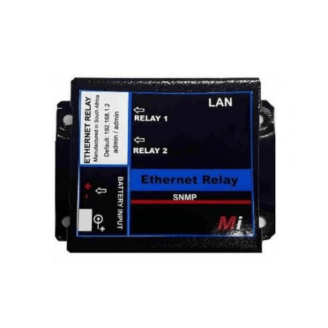 Micro Instruments 12V 2-port Ethernet Relay ETH-RELAY