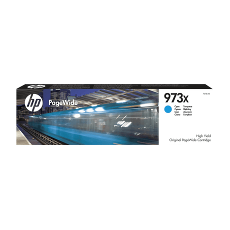 HP 973X PageWide Cyan High Yield Printer Ink Cartridge Original F6T81AE Single-pack