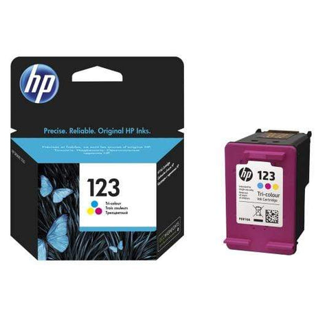 HP 123 Tri-Colour Printer Ink Cartridge Original F6V16AE Single-pack