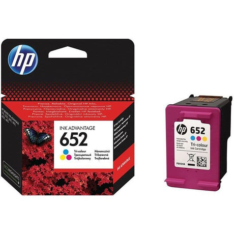 HP 652 Ink Advantage Tri-Colour Printer Cartridge Original F6V24AE Single-pack