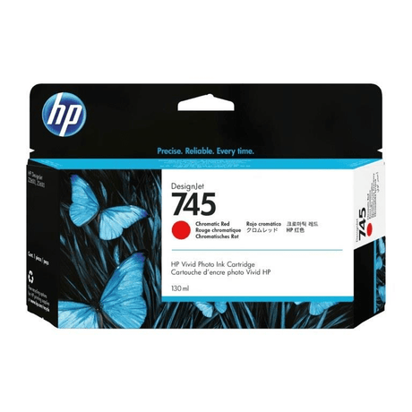 HP DesignJet 745 130-ml Chromatic Red Ink Cartridge Original F9K00A Single-pack