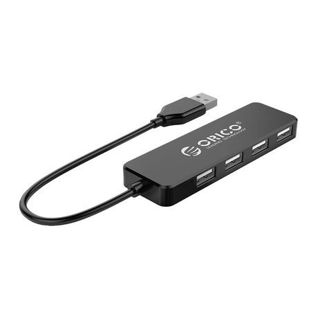 Orico 4 Port USB2.0 Hub Black FL01-BK-BP