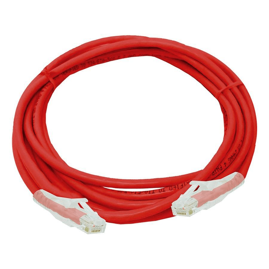 Linkbasic 3m UTP Cat6 Flylead Cable - Red FLY-6-3R