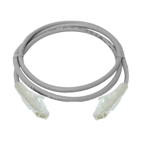 Linkbasic 1m UTP Cat6a Flylead Cable - Grey FLY-6A-1