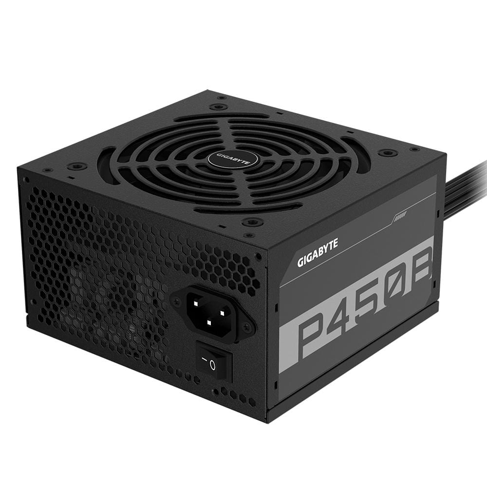 GIGABYTE P450B 80 PLUS Bronze 450W 20+4 pin ATX ATX Black Power Supply GP-P450B