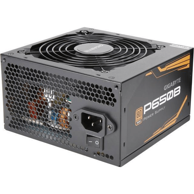 GIGABYTE GP-650B 80 PLUS Bronze 650W ATX 20+4 pin Black Power Supply GP-P650B