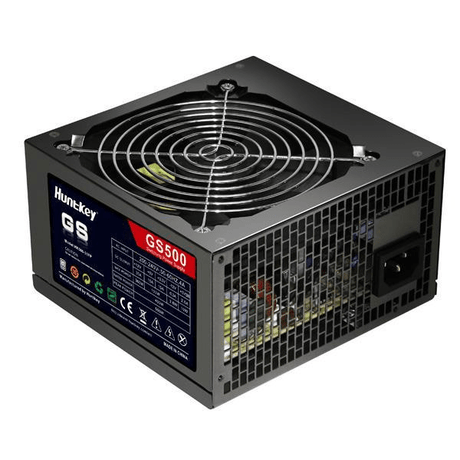 Huntkey GS500 80 PLUS 400W 20+4 Pin ATX Black Power Supply GS 500