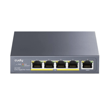 Cudy 5-Port Gigabit PoE Unmanaged Switch GS1005P