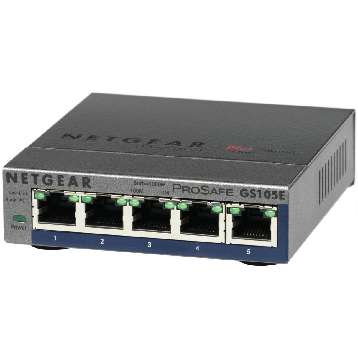 Netgear GS105E-200PES Managed Switch L2/L3 Gigabit Ethernet Grey