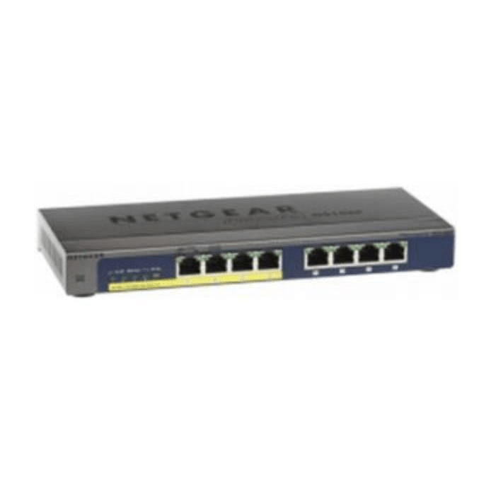 Netgear GS108PP Unmanaged Switch Gigabit Ethernet PoE Black GS108PP-100EUS