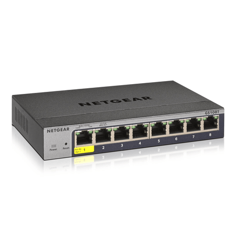 Netgear GS108T 8-port GE Smart Managed Pro Switch L2 GS108T-300PES