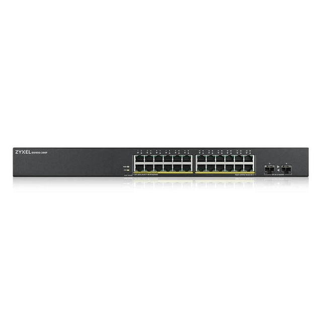 Zyxel 24-port Gigabit PoE Smart Managed Switch with Gigabit Uplink GS1900-24HPV2