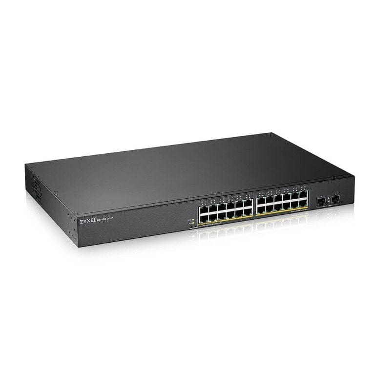 Zyxel 24-port Gigabit PoE Smart Managed Switch with Gigabit Uplink GS1900-24HPV2