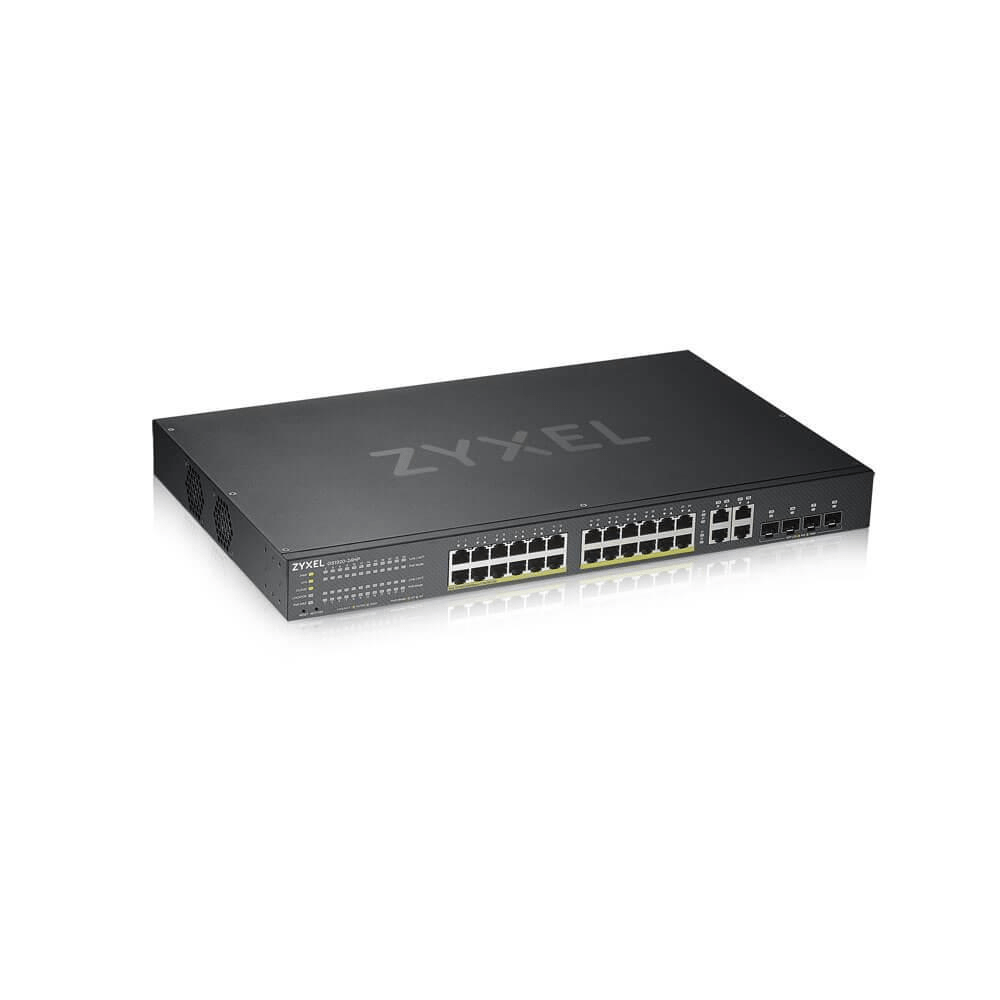 ZyXEL GS1920-24HPV2 Managed Switch Gigabit Ethernet PoE Black GS192024HPV2-EU0101F