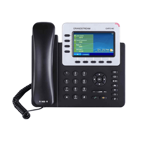 Grandstream Networks GXP2140 4 line LCD IP Phone Black GXP2140