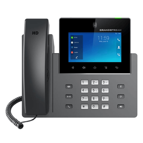 Grandstream GXV3350 16-Line Advanced 5-inch Touch Screen Video Collaboration Desk IP Phone Android 7.0