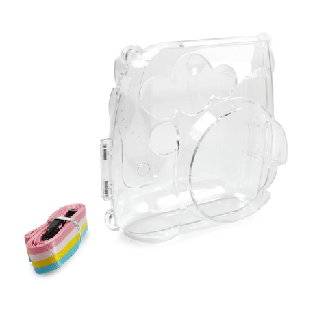 Tuff-Luv Instax Mini 8 and Mini 9 Clear Case with Rainbow Strap H5_42