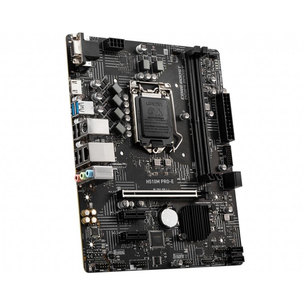 MSI H510M Pro-E Intel Socket LGA 1200 micro ATX Motherboard H510M PRO-E