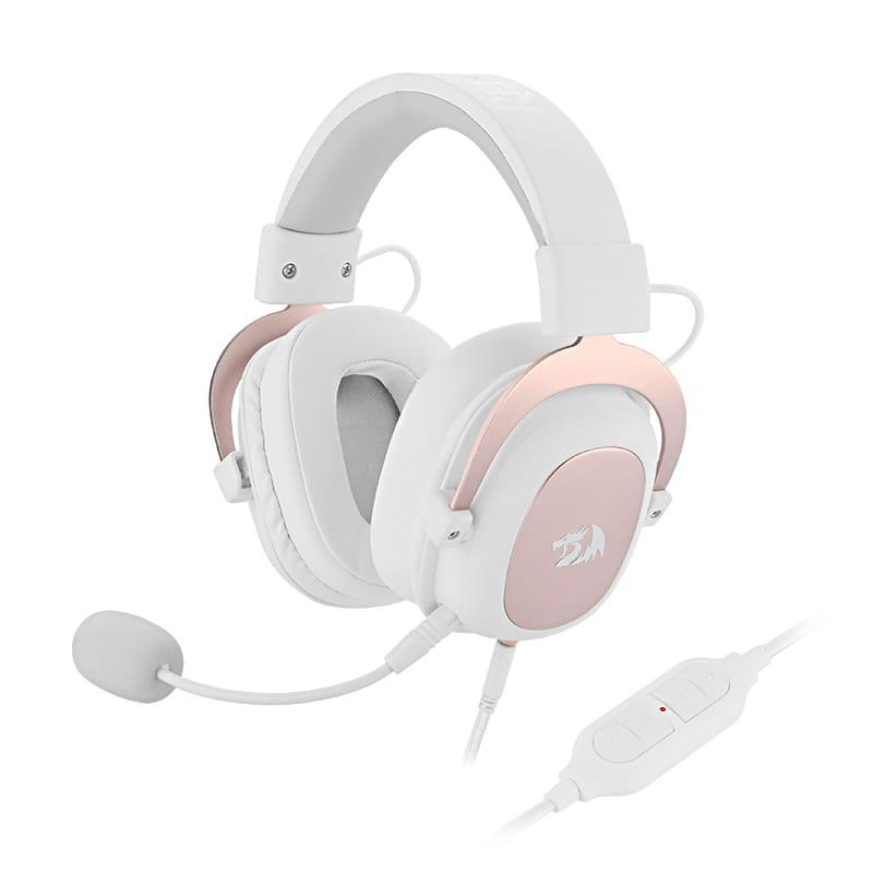 Redragon Over-Ear Zeus 2 USB Gaming Headset - White