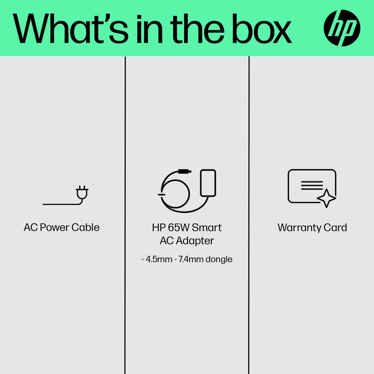 HP 65W Smart AC Adapter H6Y89AA