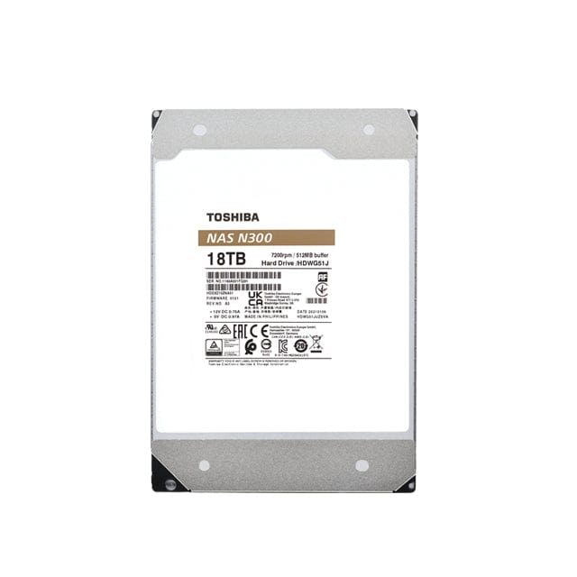 Toshiba N300 3.5-inch 6TB Serial ATA III NAS HDWG460EZSTA