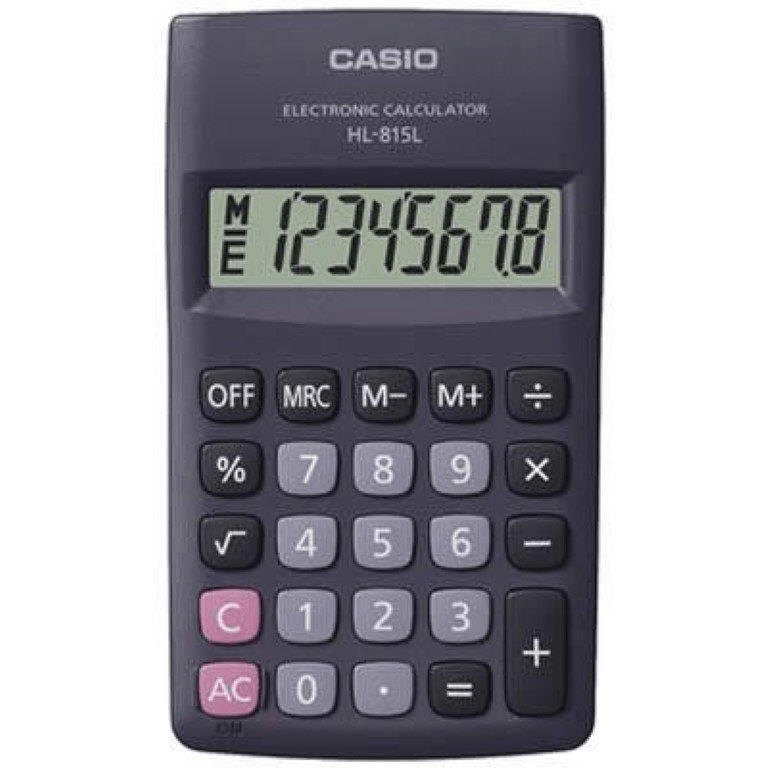 Casio 815L Pocket Calculator HL815BKS