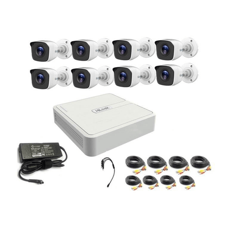 HiLook 16-ch DVR with 16x 1080p HD Bullet Cameras DIY Combo Kit HLKIT016