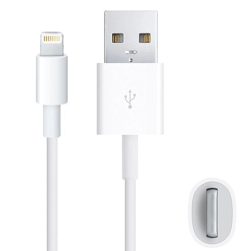 Tuff-Luv USB to Lighting (8pin) Cable for Apple iPhone 6/7/8 and iPhone X - White I13_118