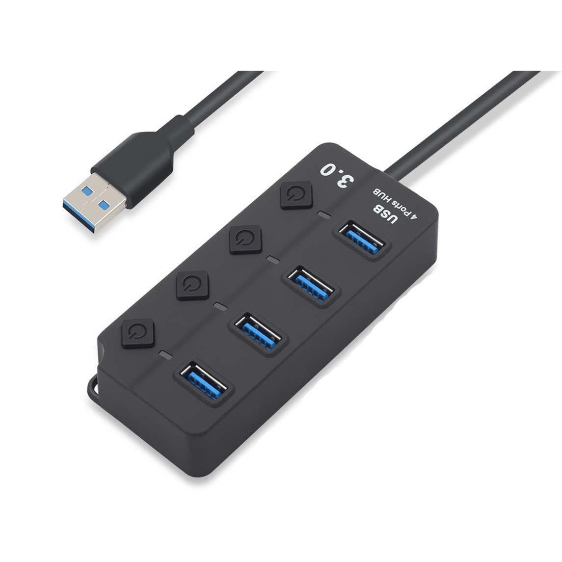 Tuff-Luv 4 Port USB 3.0 Hub - Black I9201