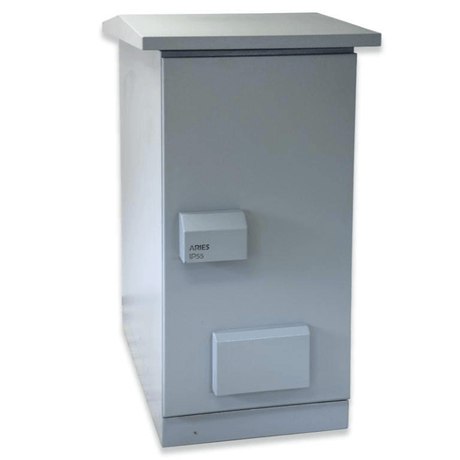 CPS 20U 600mm x 800mm x 1071mm IP55 Ventilated Outdoor Cabinet IP55V.6820.GRY