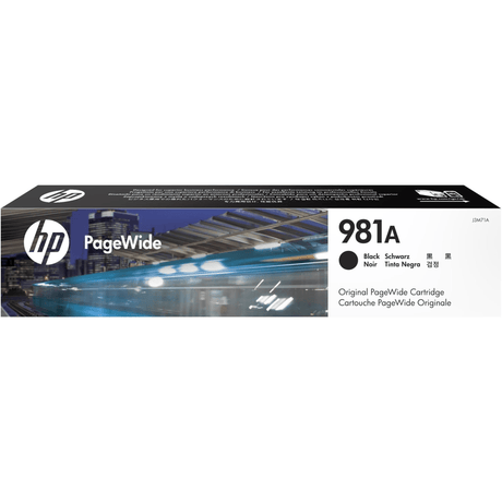 HP 981A PageWide Black Standard Yield Printer Ink Cartridge Original J3M71A Single-pack