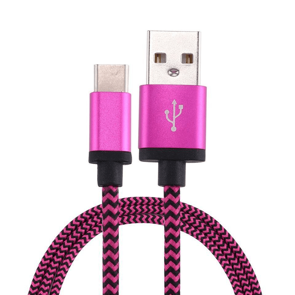 Tuff-Luv USB 3.1 Type-C to USB 2.0 Charge Cable - Pink J9_32