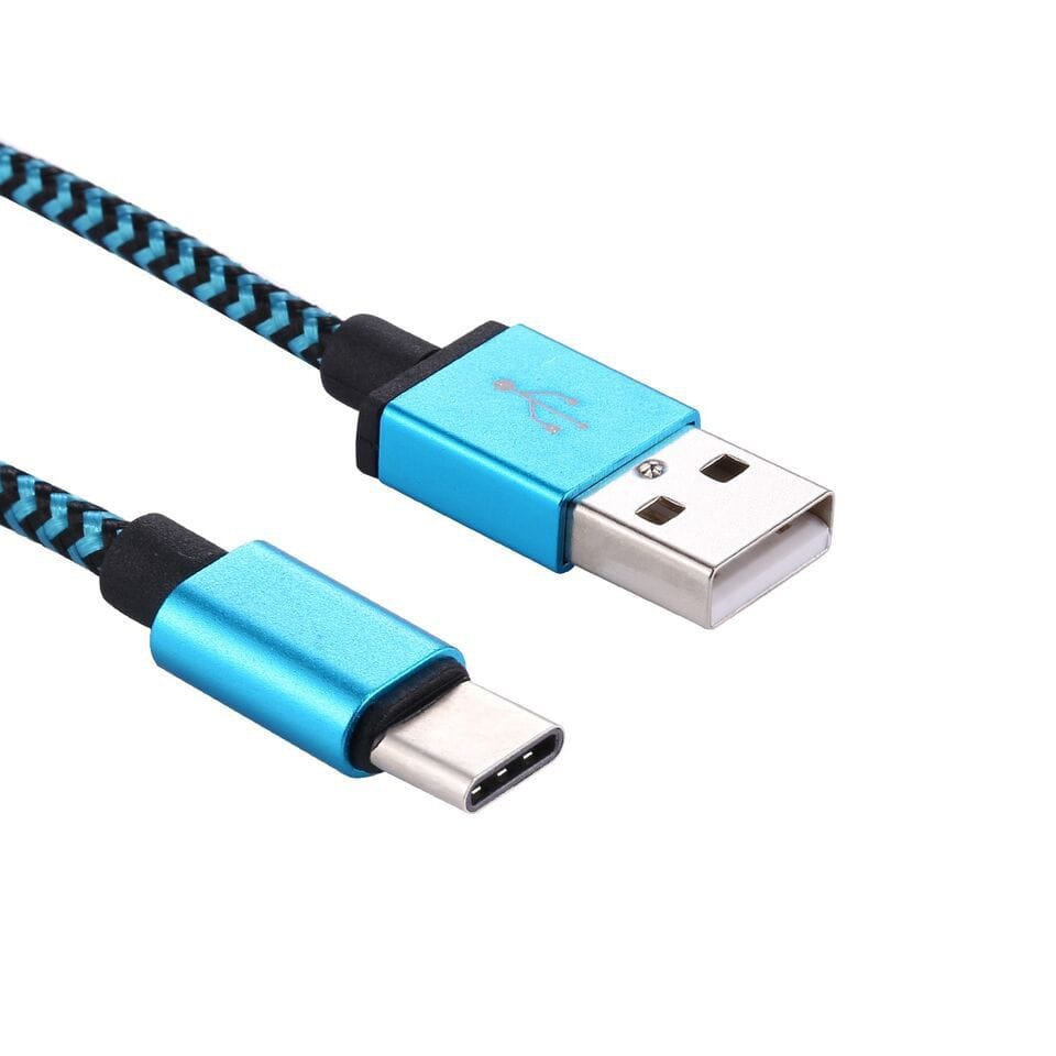 Tuff-Luv USB 3.1 Type-C to USB 2.0 Charge Cable - Blue J9_34