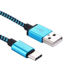 Tuff-Luv USB 3.1 Type-C to USB 2.0 Charge Cable - Blue J9_34