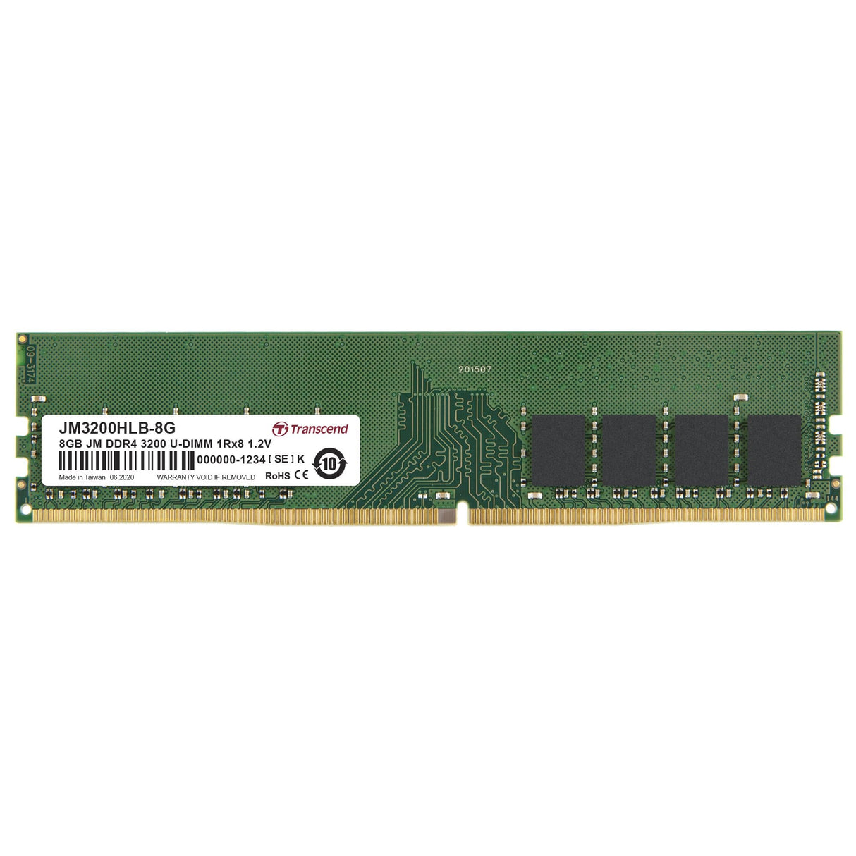 Transcend JetRam DDR4-3200 U-DIMM 8GB JM3200HLB-8G