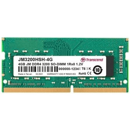 Transcend JetRam JM3200HSH-4G Memory Module 4GB 1 x 4GB DDR4 3200MHz JM3200HSH-4G