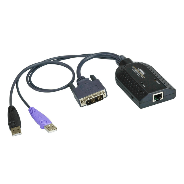 Aten KA7166 USB DVI Virtual Media KVM Adapter with Smart Card Support