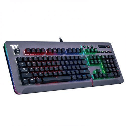 Thermaltake KB-LVT-SSSRUS-01 Keyboard USB QWERTY English Silver