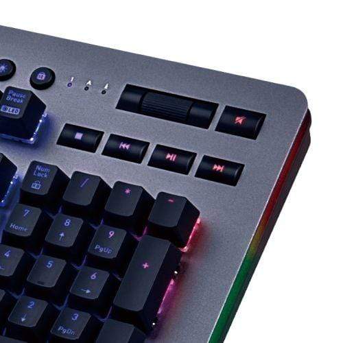 Thermaltake KB-LVT-SSSRUS-01 Keyboard USB QWERTY English Silver