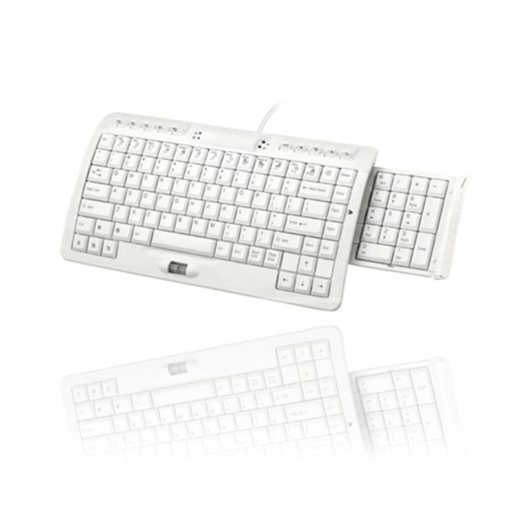 Okion Zaps USB Mini Keyboard With Storable Numeric Keypad KM227U