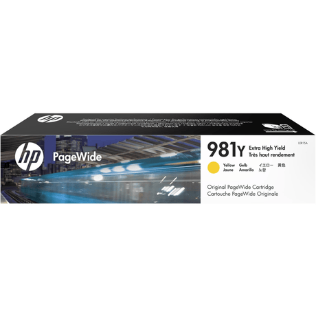 HP 981Y PageWide Yellow High Yield Printer Ink Cartridge Original L0R15A Single-pack