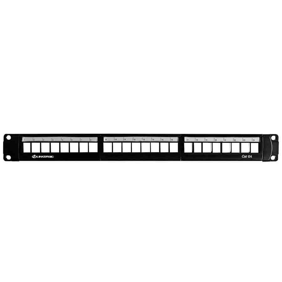 Linkbasic 24 Port Cat6a Rack Mount Patch Panel