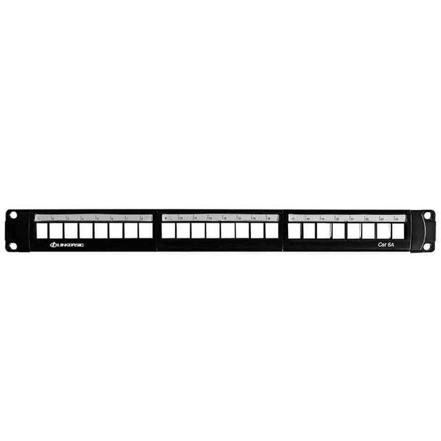 Linkbasic 24 Port Cat6a Rack Mount Patch Panel